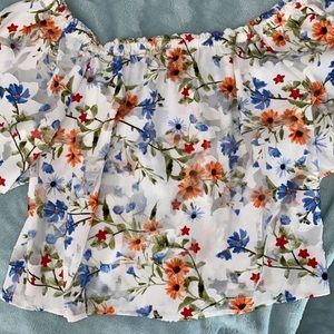 Floral crop top